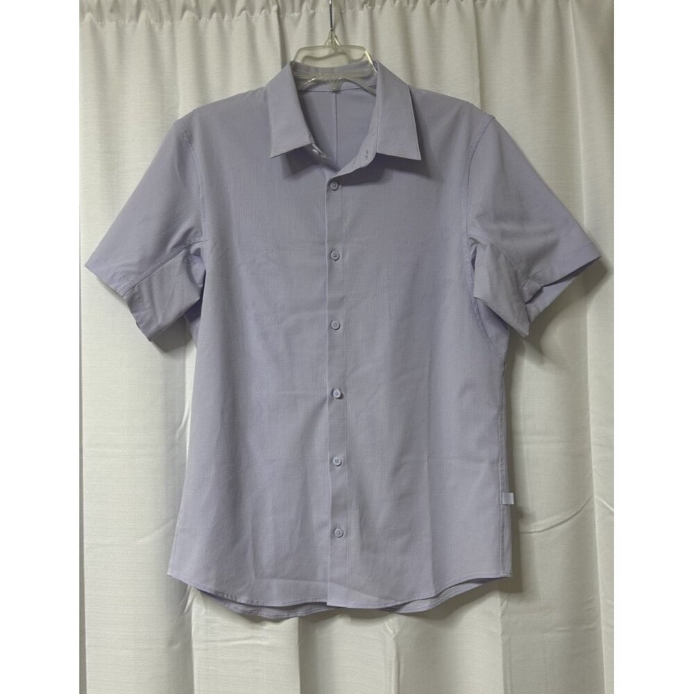 Lululemon Polo Men Lavender Breathable Stretch Performance Golf L/XL